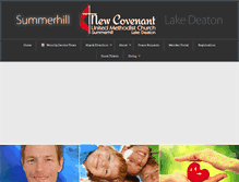 Tablet Screenshot of newcovenantumc-fl.org
